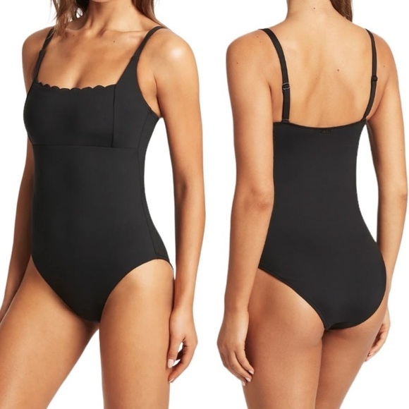 SEA LEVEL Square Neck One Piece Swimsuit! Retail $149 - Picture 8 of 8